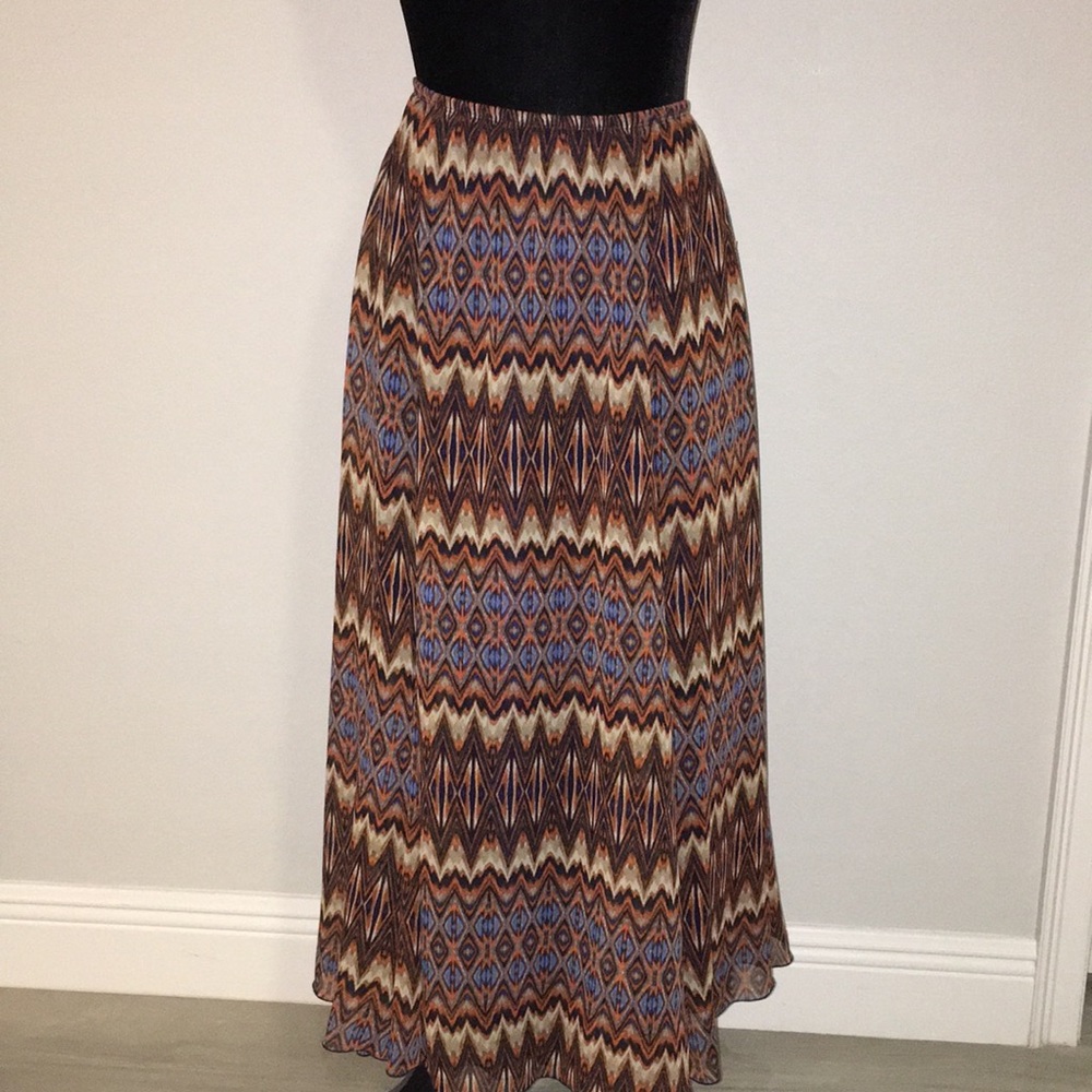 Ruby Rd Ethnic Print Maxi Skirt